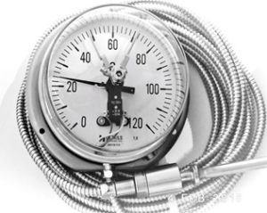 Electro contact thermometer